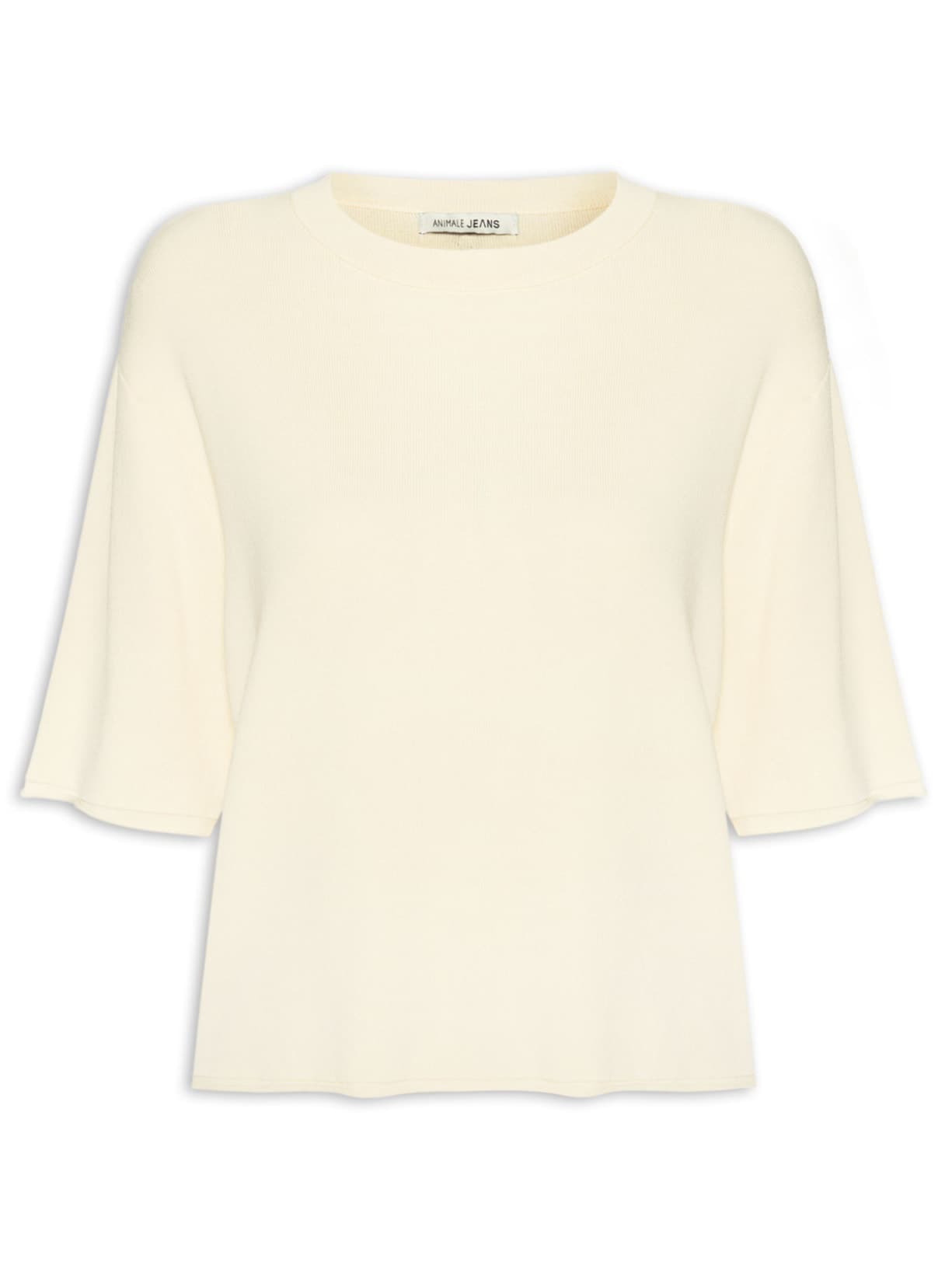 Camiseta Feminina Básica Tricot – Amarelo
