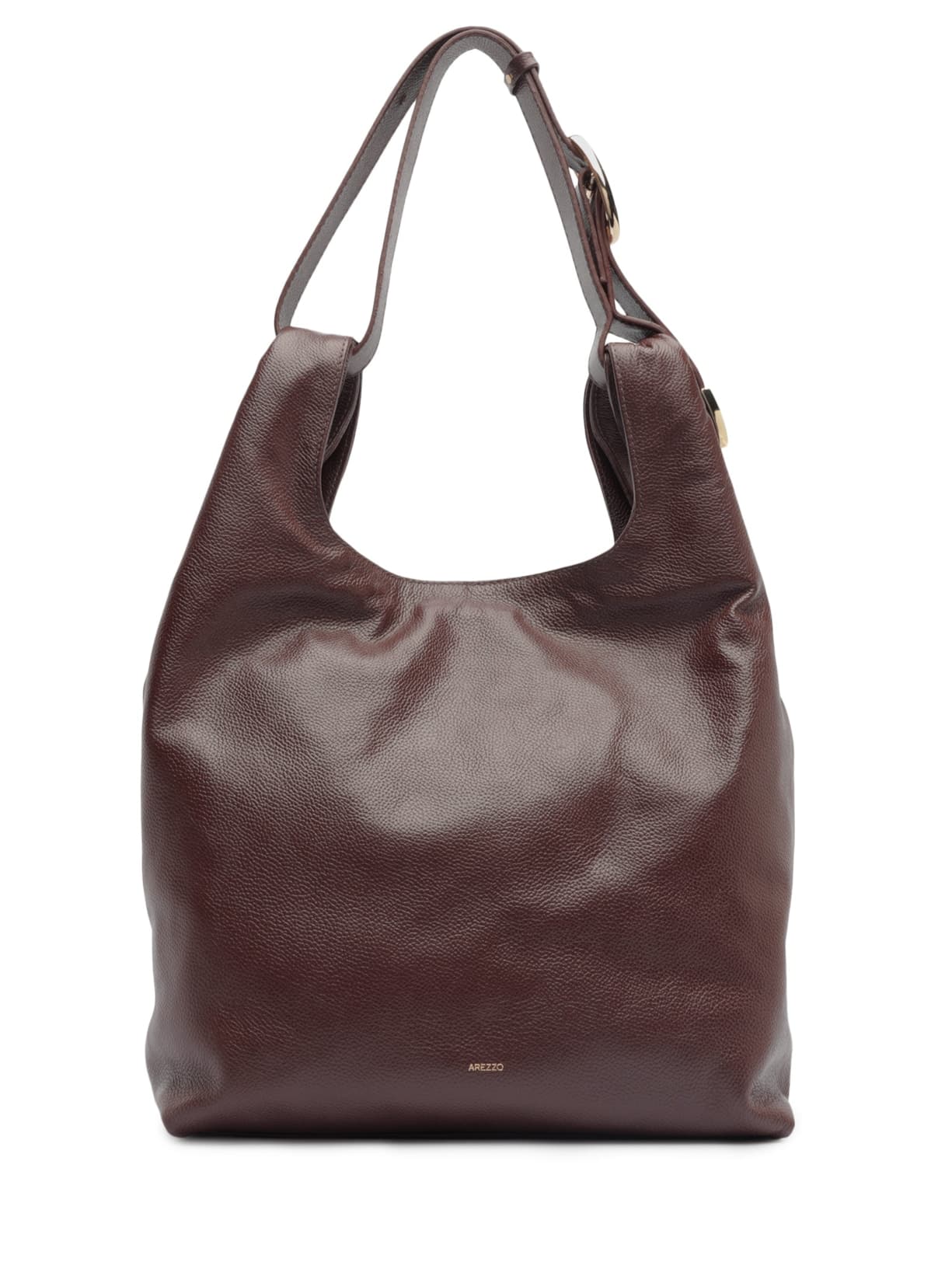 Bolsa Feminina Hobo Couro Média - Marrom